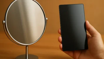 Como criam reflexos sem exibir câmera?