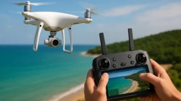 Como usam drones para gravar planos aéreos?