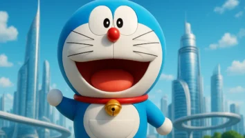 Doraemon Filme anual Shin-Ei Animation gato robô futuro