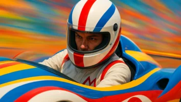 Speed Racer de Wachowski live-action anime corrida colorido