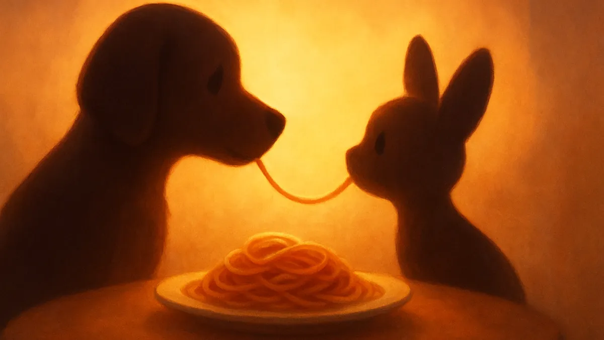 Dama e o Vagabundo: A cena do espaguete que encantou gerações!