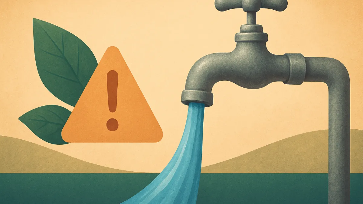 Deixar torneira aberta é infração ambiental?