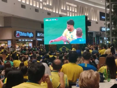 Brazil fans eye big screen, beg for Endrick, battle anxiety with cheap beer