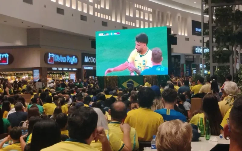 Brazil fans eye big screen, beg for Endrick, battle anxiety with cheap beer